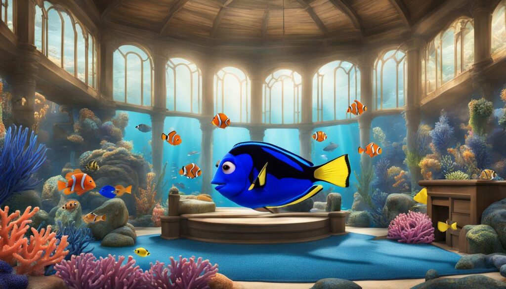 Dory Regal Blue Tang Fish Aquarium in Finding Nemo