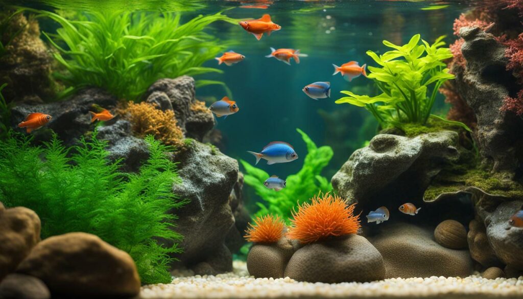 Easy care fish aquarium