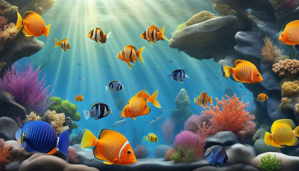 aquarium fish swimming