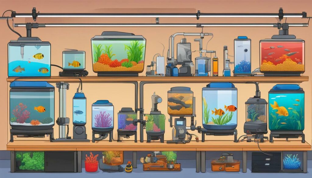 equipment and supplies for fish keeping