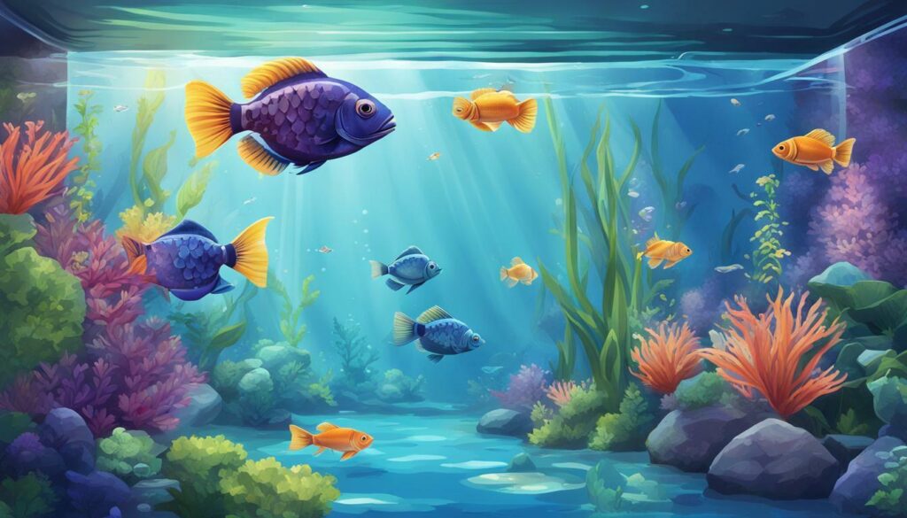 peaceful fish aquarium