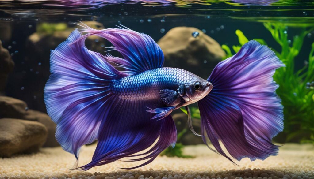 purple siamese fighting fish