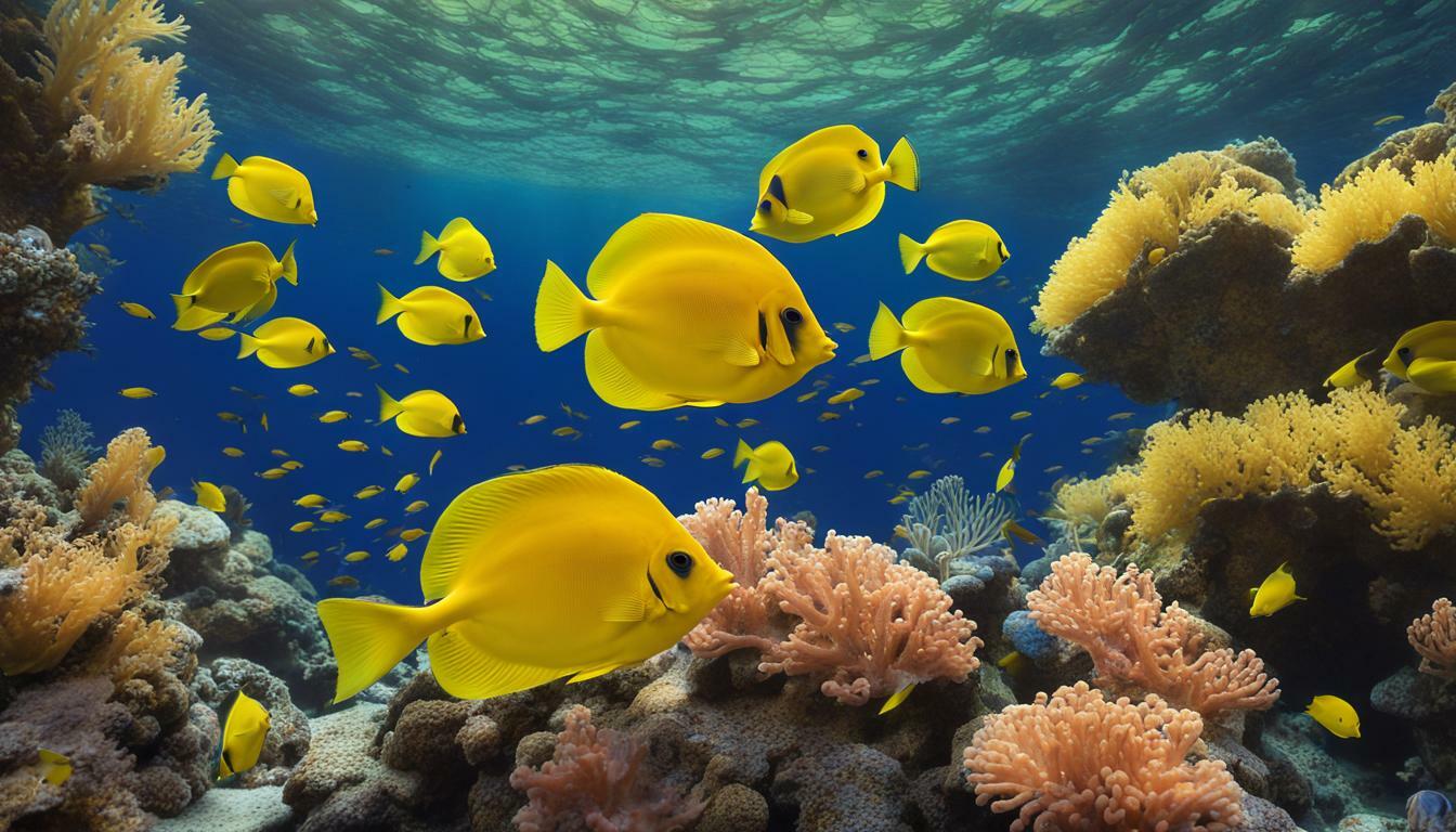 yellow saltwater aquarium fish